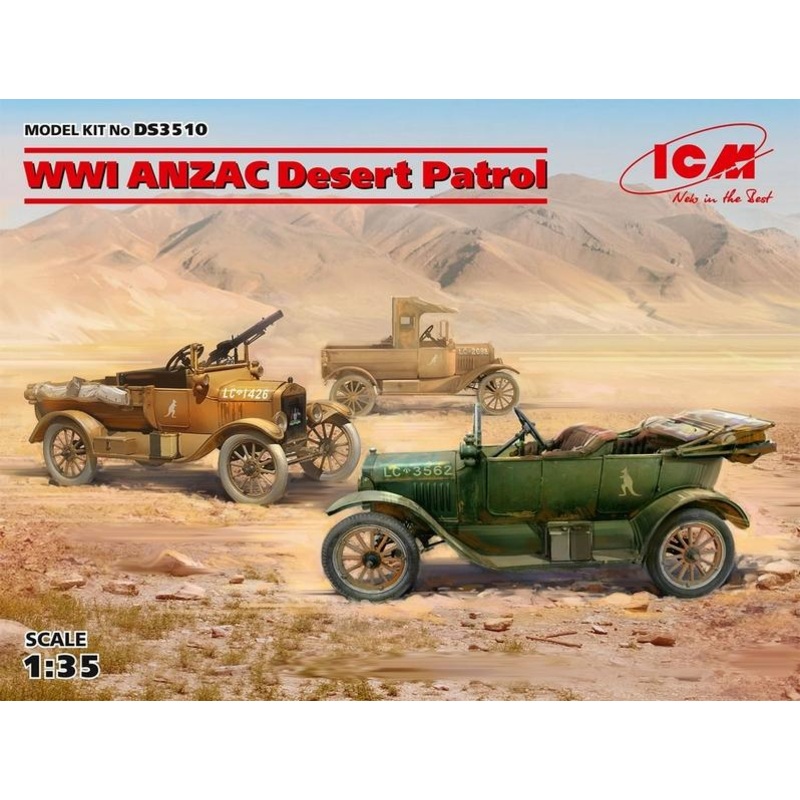 ICM 1:35 WWI Anzac Desert Patrol Model TLCP Utility Touring
