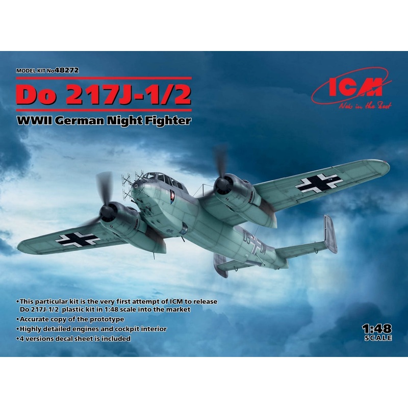 ICM 1:48 Do 217J-1/2 Wwii German NightFighter