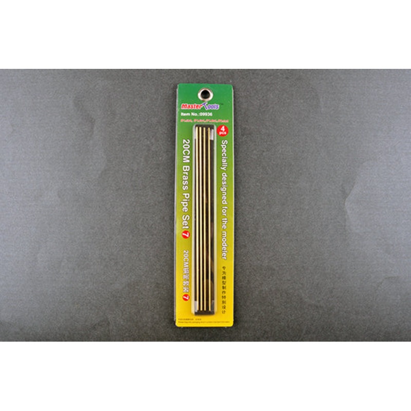 Master Tools 20cm Brass Pipe Set 7, 4pcs1.5, 1.6, 1.8, 2.0 x 200mm