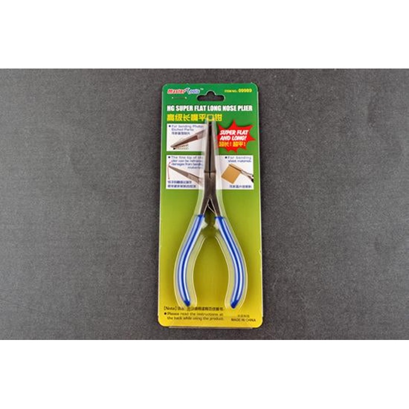 Master Tools Hg Super Flat Long Nose Plier, 45mm Jaws