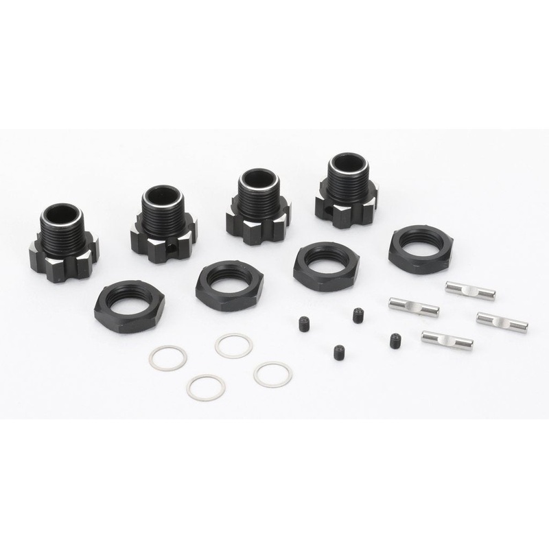 Cen Racing Alum. 17mm Wheel Hex Drive (w/nuts, pins) 4pcs.