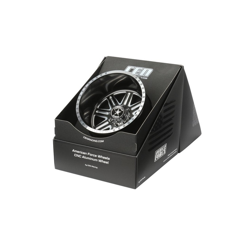Cen Racing Forged Alloy CNC American Force Legend SS8 Wheel (-18,Black