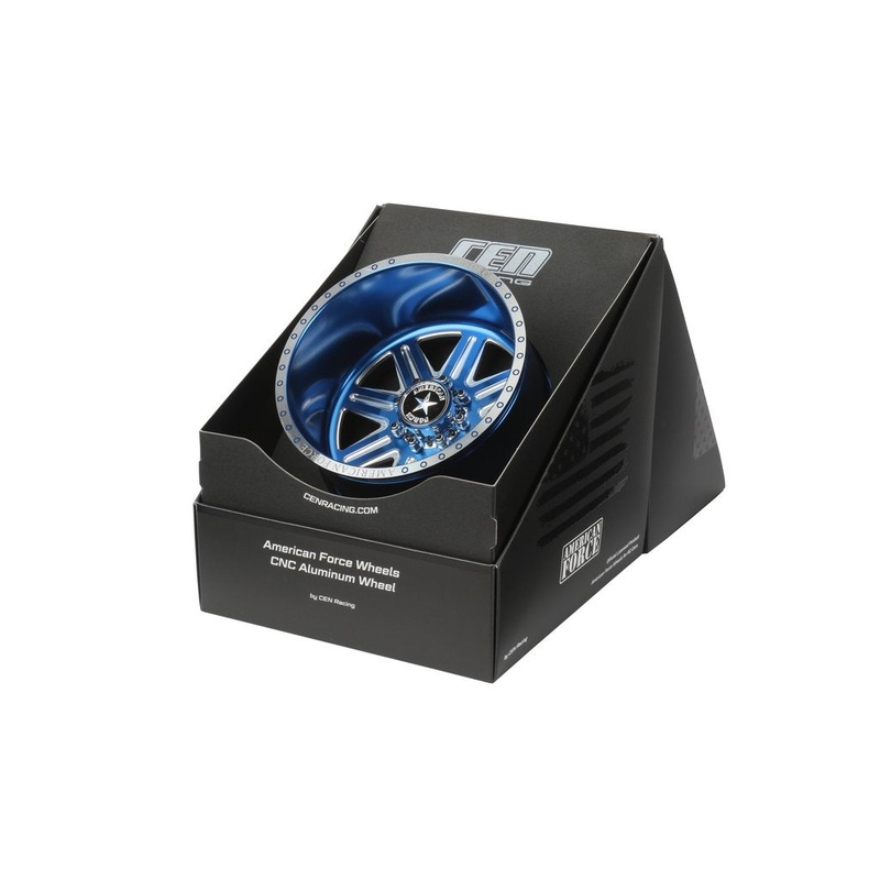 Cen Racing Forged Alloy CNC American Force Legend SS8 Wheel (-18,Blue)