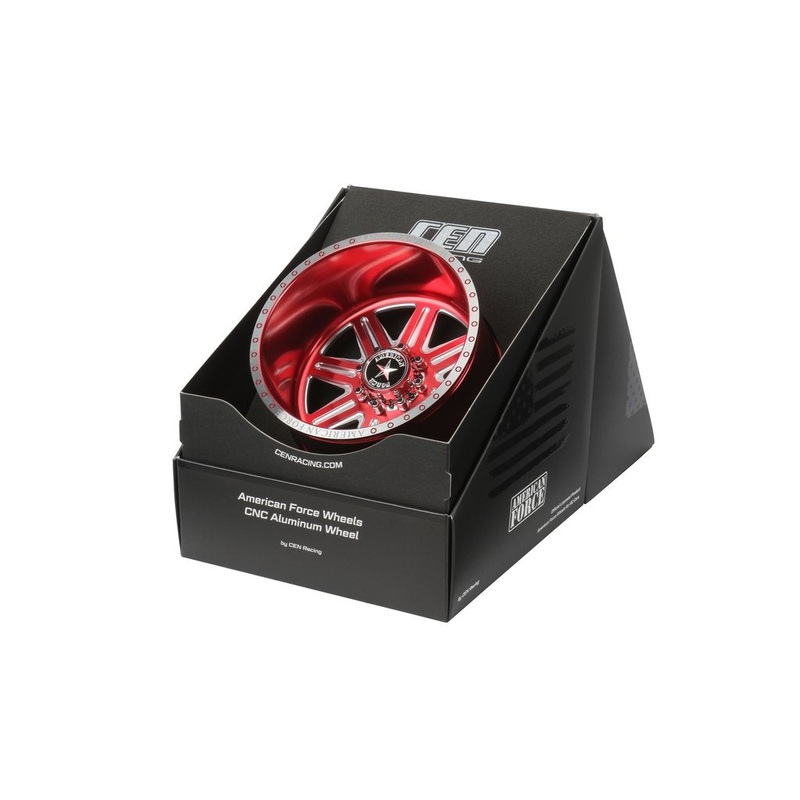Cen Racing Forged Alloy CNC American Force Legend SS8 Wheel (-18,Red)