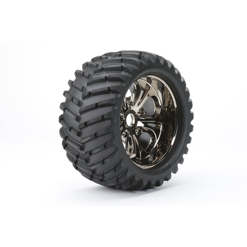 Cen Racing V-Pattern Wheels & Tires (Pre-Glued) Pair