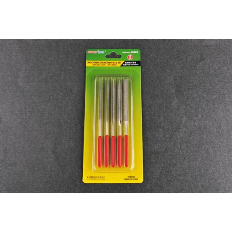 Master Tools 5 pc Assorted Diamond FilesSet, grit 150, 0.3×140 mm
