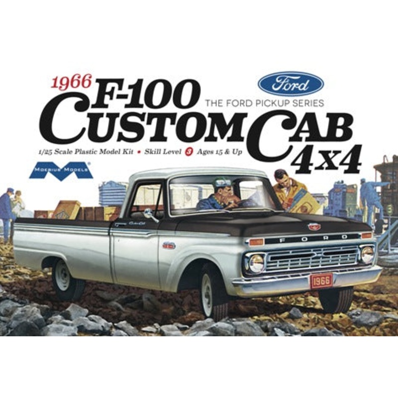 Moebius 1:25 1966 Ford F100 Custom Cab 4×4 Truck