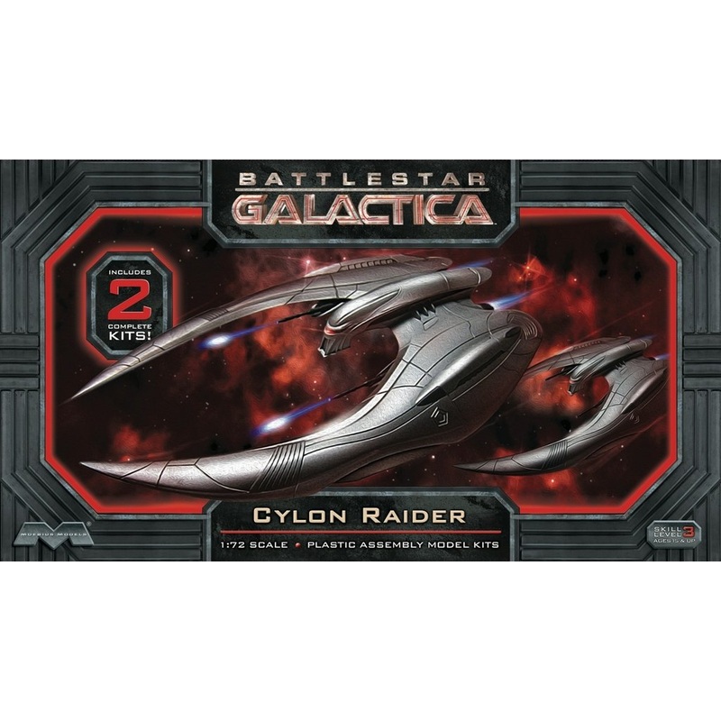 Moebius 1:72 Cylon Raider (2 pack) Battle Star Galactica  8k