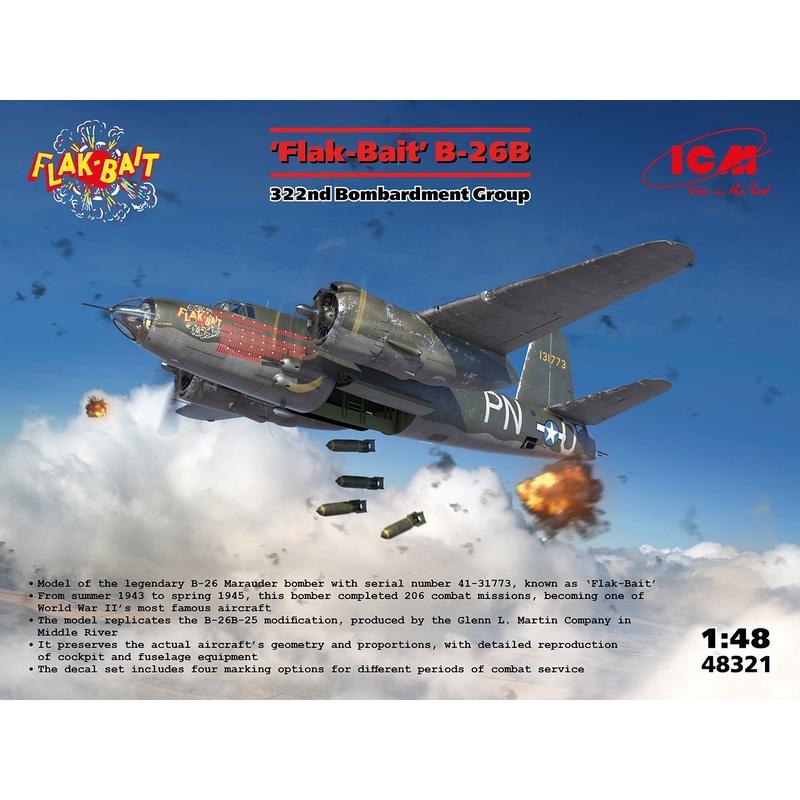 ICM 1:48 B-26B Marauder ‘Flak Bait’