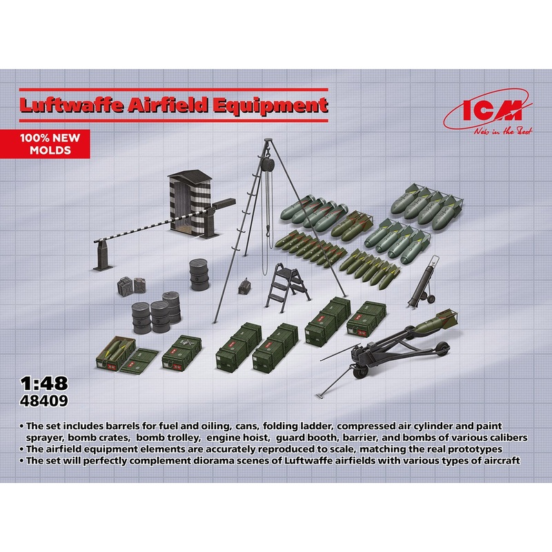 ICM 1:48 LW Airfield Equipment