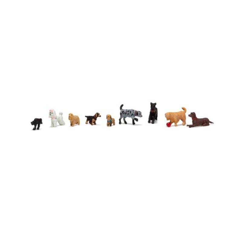 Woodland Scenics HO Dogs & Cat