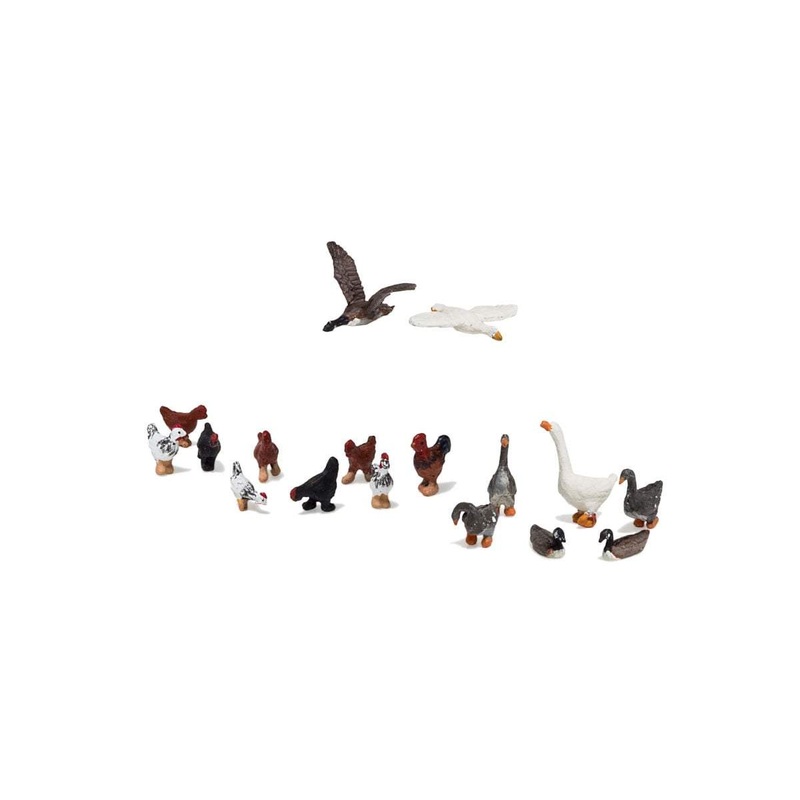Woodland Scenics HO Geese and Chickens