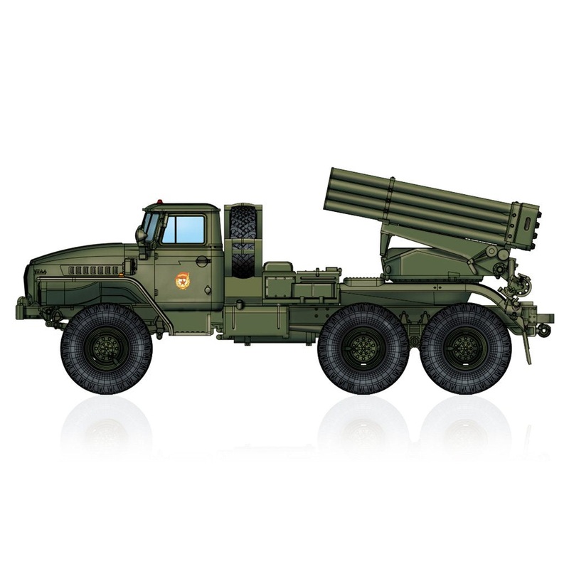 Hobbyboss 1:72 Russian Bm-21 Grad Multiple Rocket Launcher
