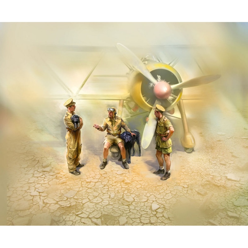 ICM 1:32 Italian Pilots in Tropical Uniform