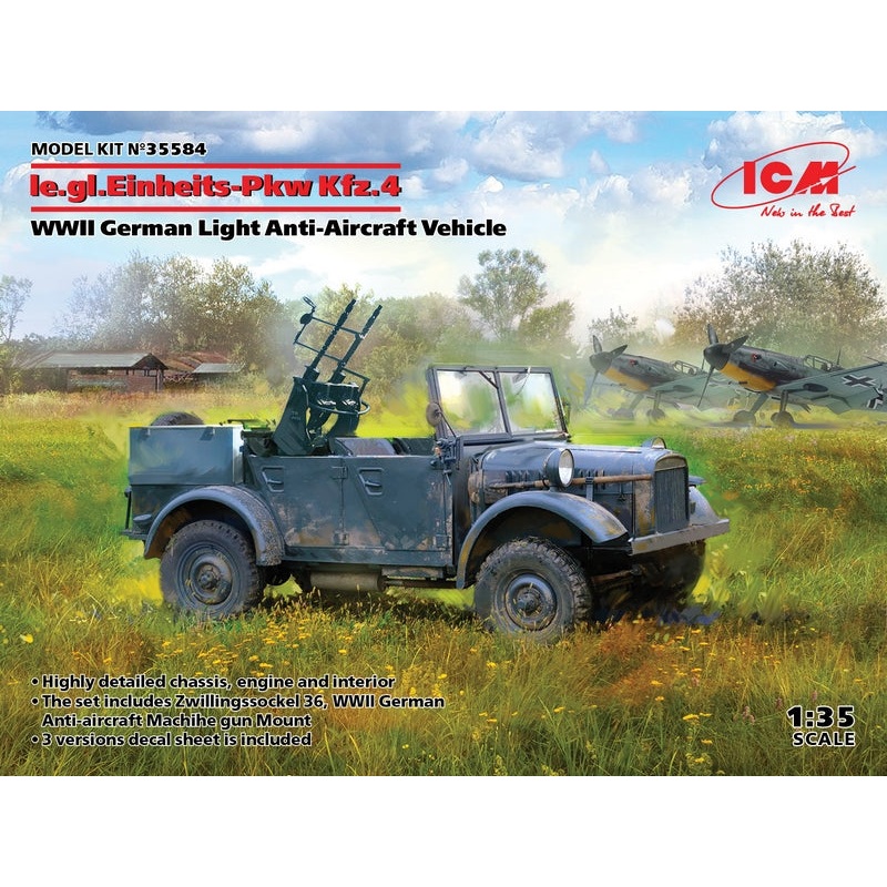 ICM 1:35 le.gl.Einheitz-Pkw Kfz.4, WWII