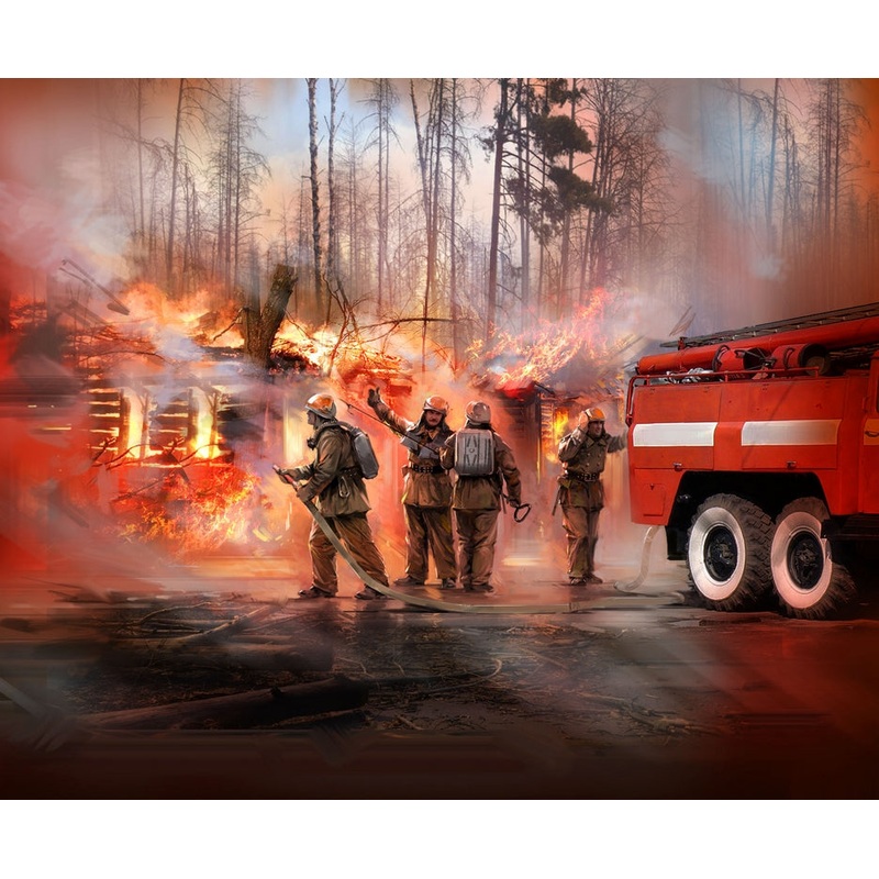 ICM 1:35 Soviet Firemen (1980s)