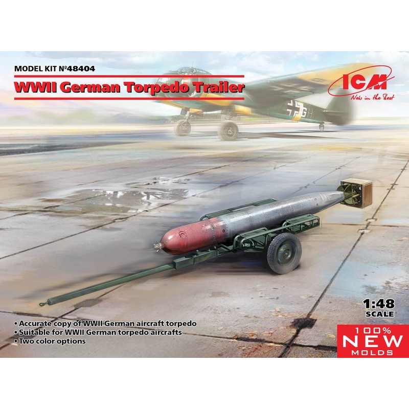 ICM 1:48 WWII German Torpedo Trailer