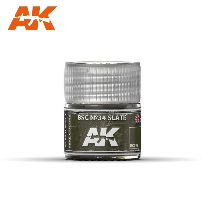 AK Interactive Real Colours Bsc N34 Slate 10ml