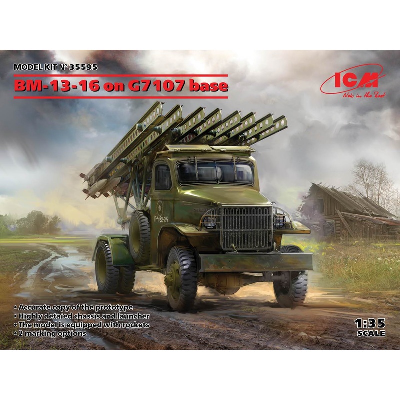 ICM 1:35 BM-13-16 on G7107 base