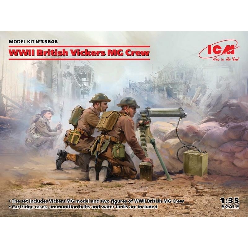 ICM 1:35 WWII British Vickers MG Crew