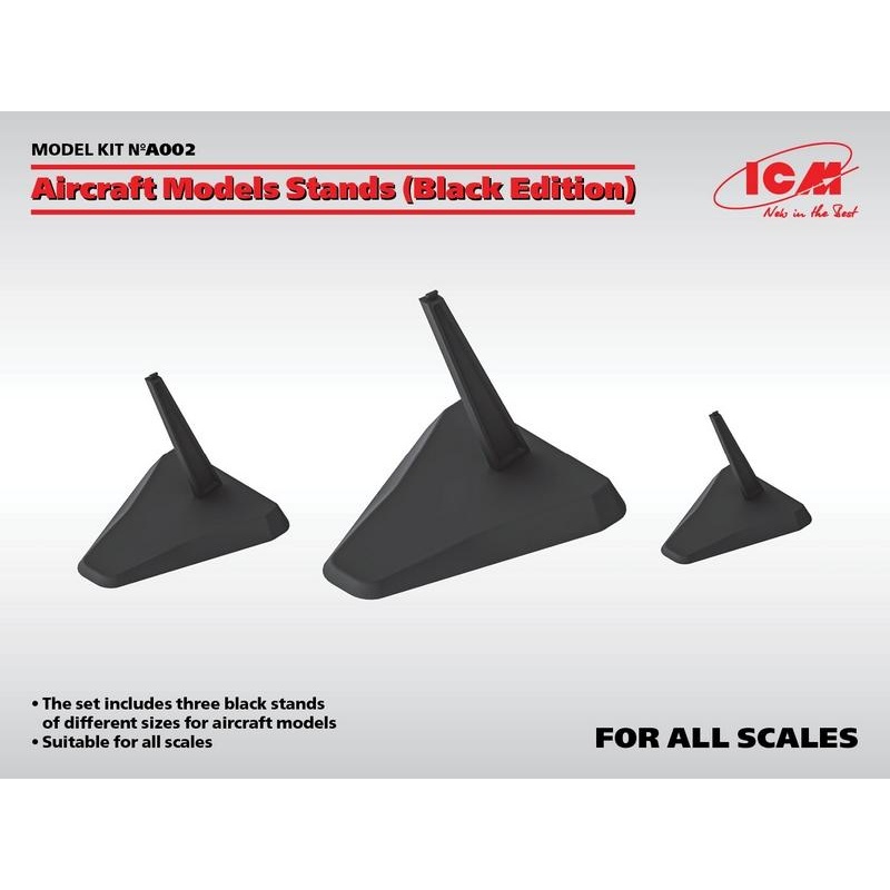 ICM Aircraft Model Stand (Black)