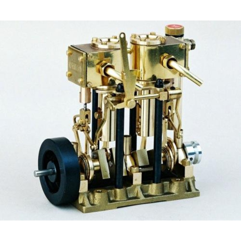 Saito Steam Engine T2DR 2 Cyl UprightVertical Double Acting