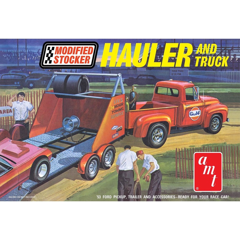 AMT 1:25 1953 Ford Pickup Modified Stock Hauler Gulf