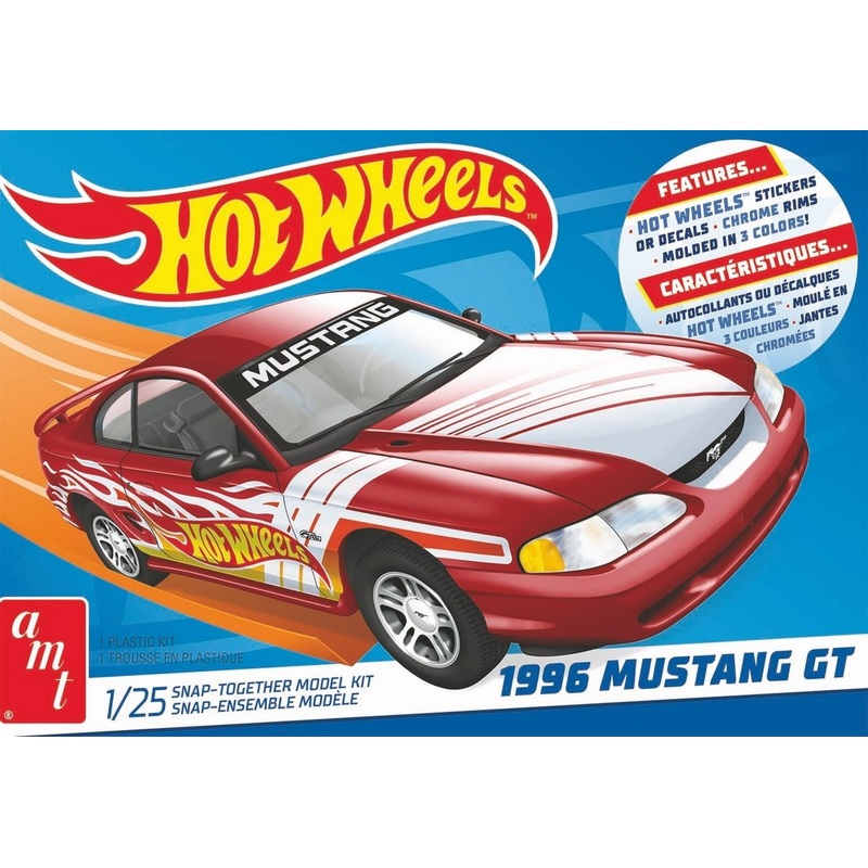 AMT 1:25 Hot Wheels 1996 Ford Mustang GT(Snap) 2T