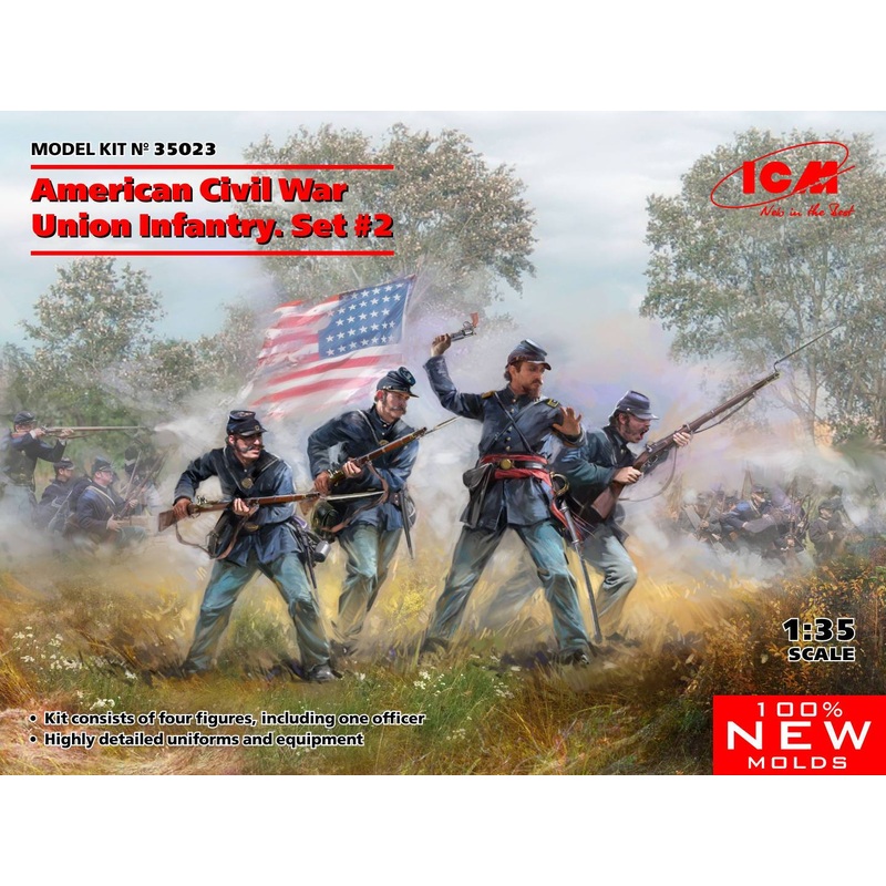 ICM 1:35 American Civil War Union Infantry Set #2