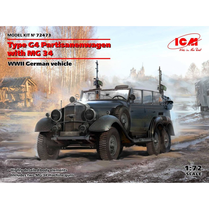 ICM 1:72 Type G4 Partisanenwagen w/MG 34