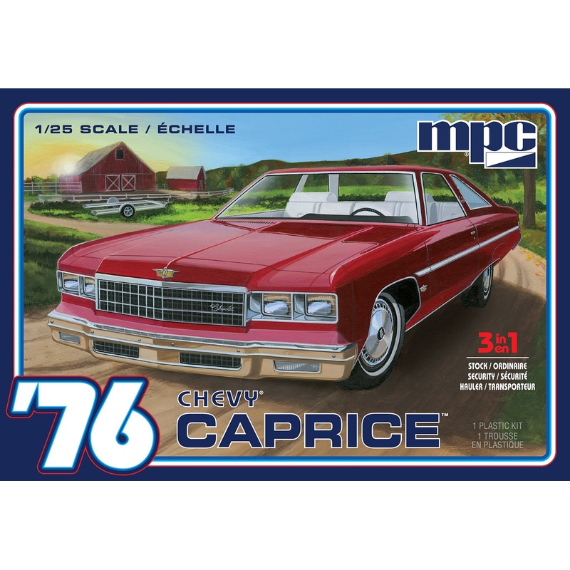 MPC 1:25 1976 Chevy Caprice w/Trailer 2T