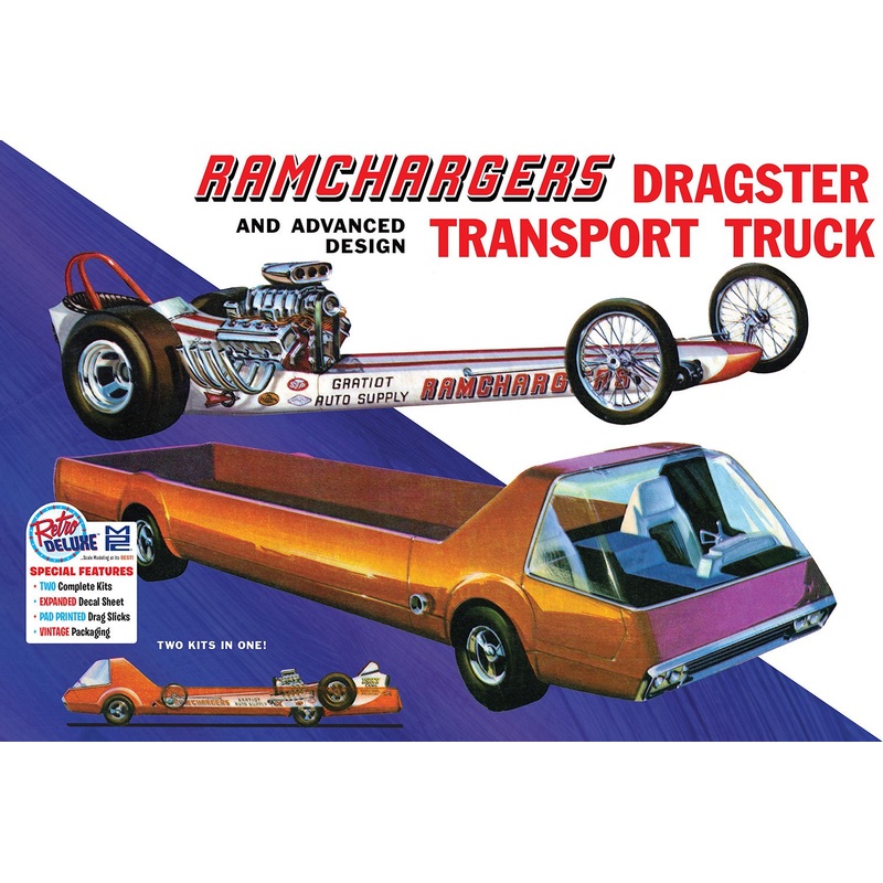 MPC 1:25 Ramchargers Dragster & Transporter