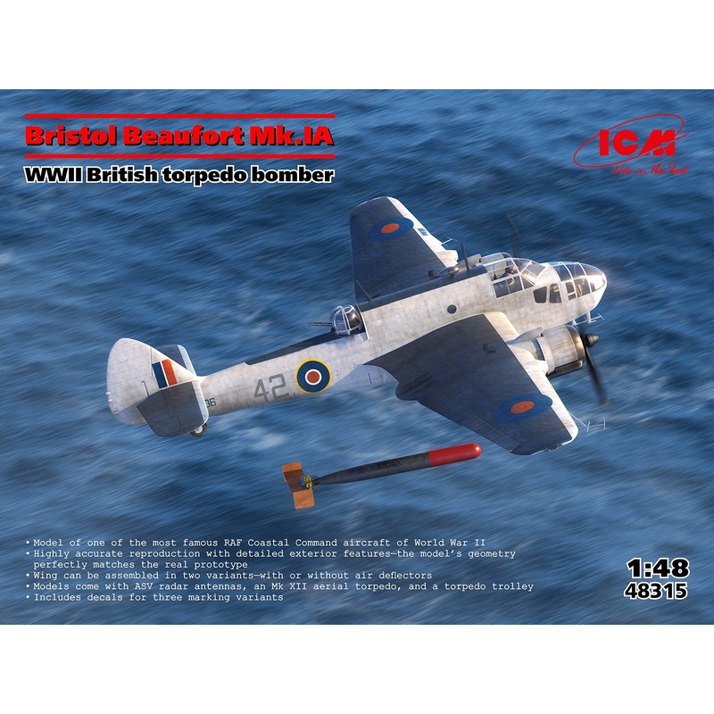 ICM 1:48 Bristol Beaufort Mk IA Torpedo-Bomber