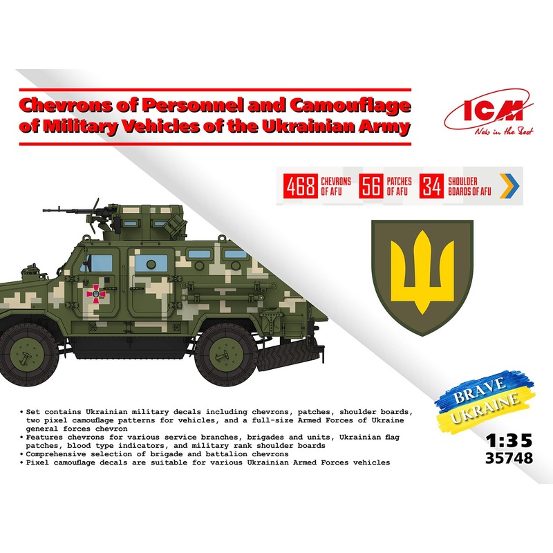 ICM Decals & Camouflage for Ukraine Army-Vehicles