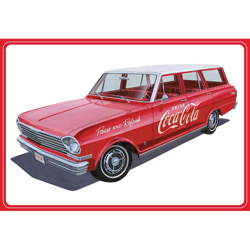 AMT 1:25 1963 Chevy II Nova Wagon with Crates Coke