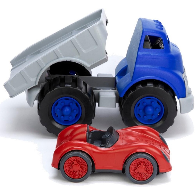 Green Toys Flatbed with Red Race Car