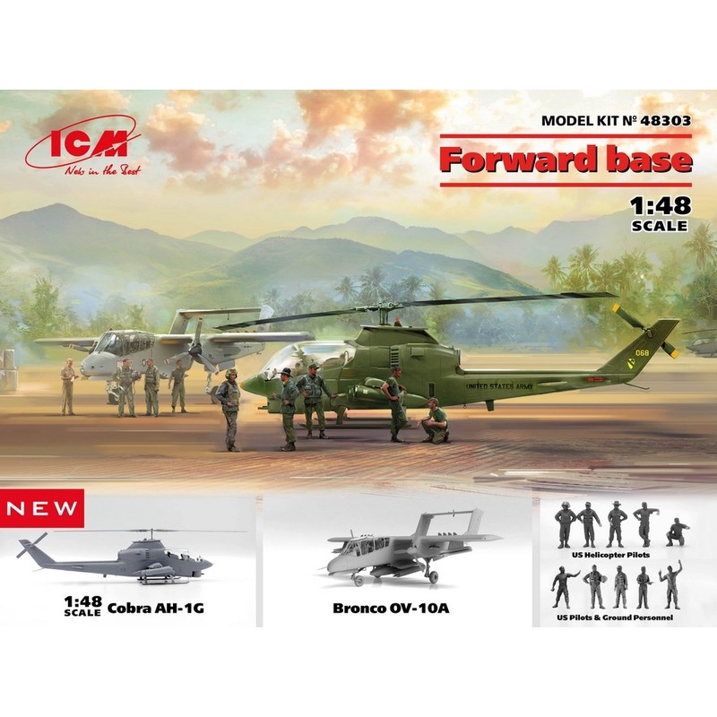 ICM 1:48 Forward Base Cobra and Bronco plus Pilots