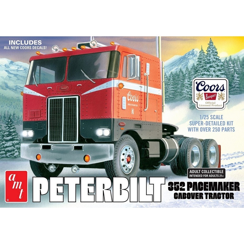 AMT 1:25 Peterbilt 352 Pacemaker COE Coors Beer