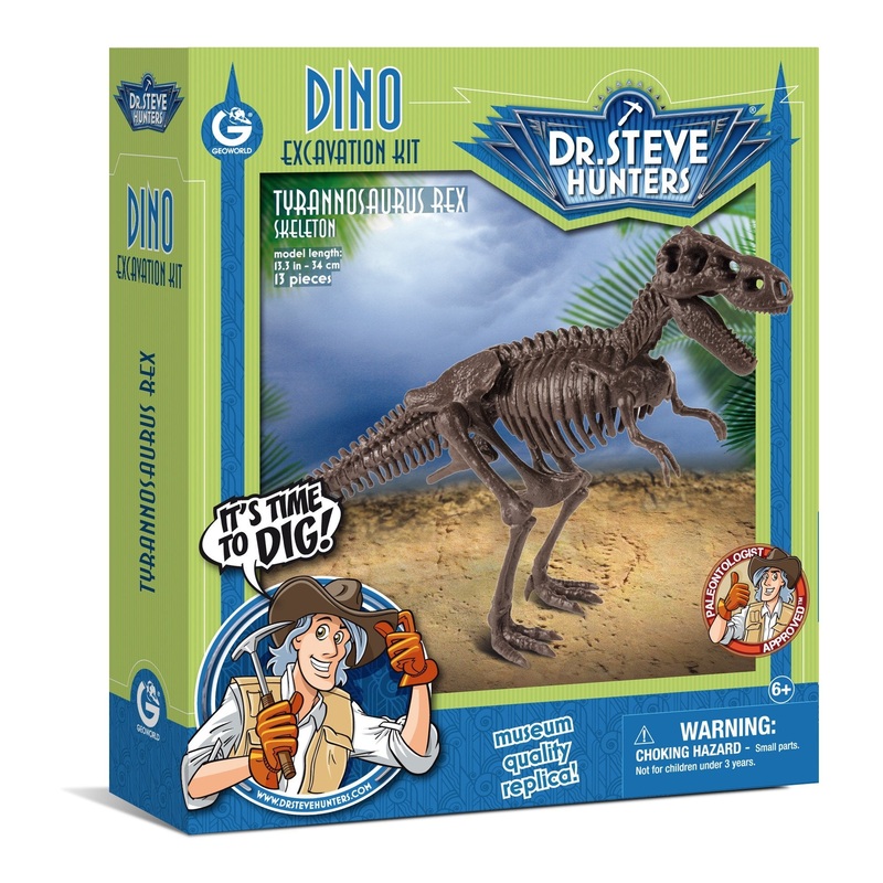 Dr. Steve Hunters Tyrannosaurus Rex Skeleton Dino Excavation Kit