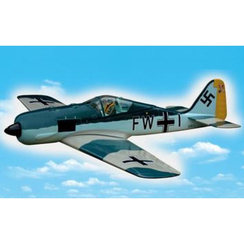 VQ Models FW190A 60/100 /EP Grn./Yellow.#11 Marking, 1610mm WS, 5Ch RC