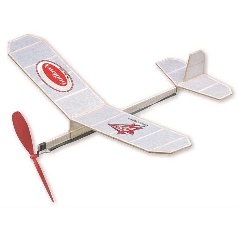 Guillows Cadet Balsa Model Kit w/Glue, Build n Fly Series, 368mm WS