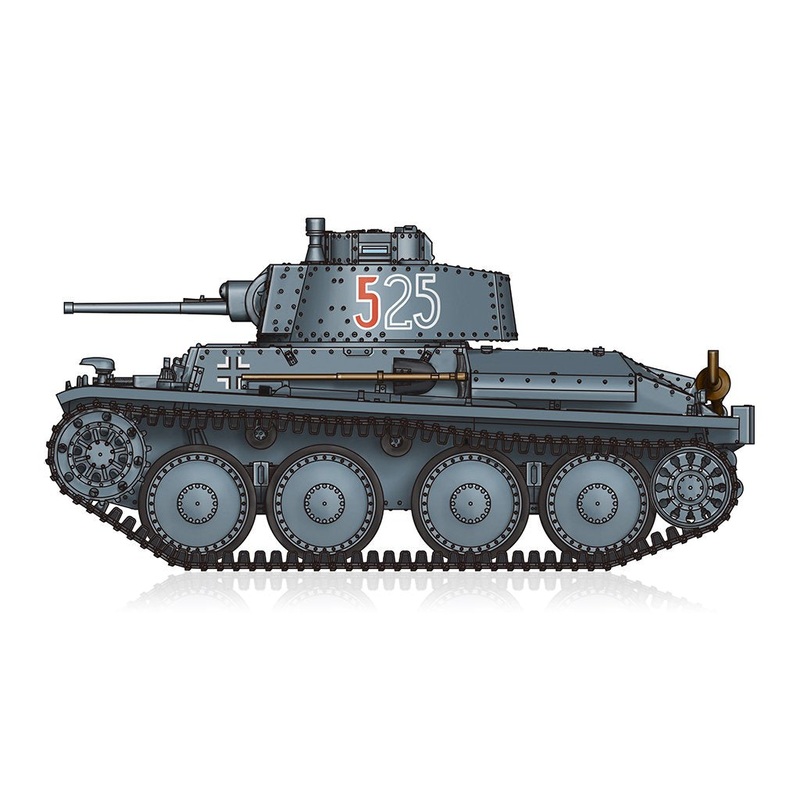 Hobbyboss 1:72 German PzKpfw 38(t) Ausf.E/F