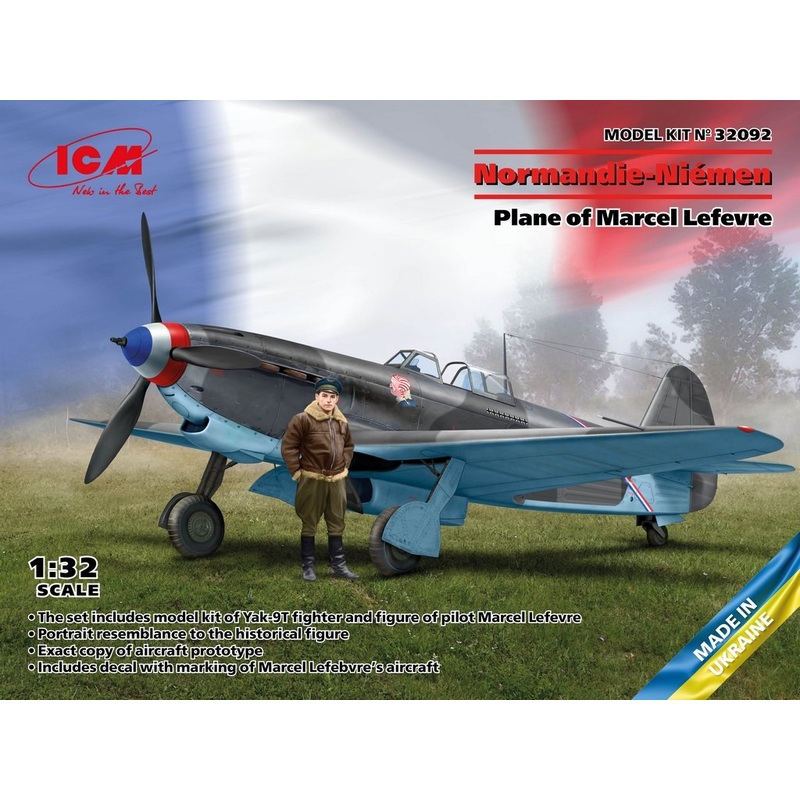 ICM 1:32 Yak-9T of pilot Marcel Lefevre