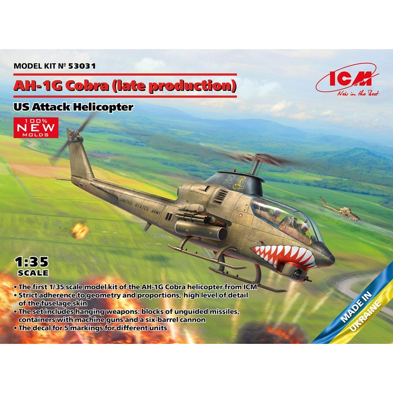 ICM 1:35 AH-1G Cobra Helicopter – Late