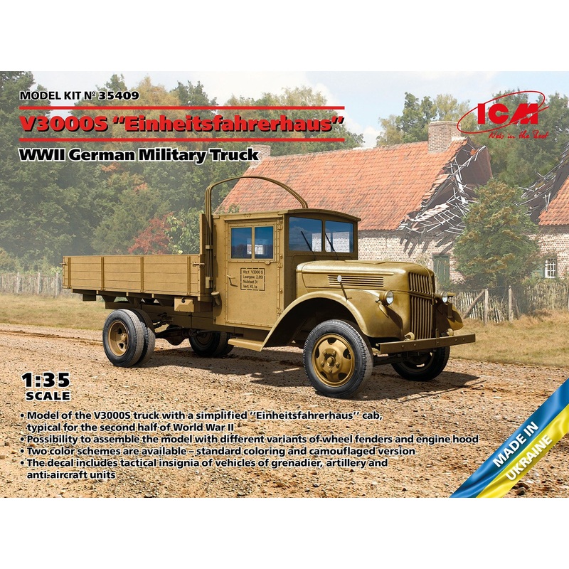ICM 1:35 V3000S Einheitsfahrerhaus