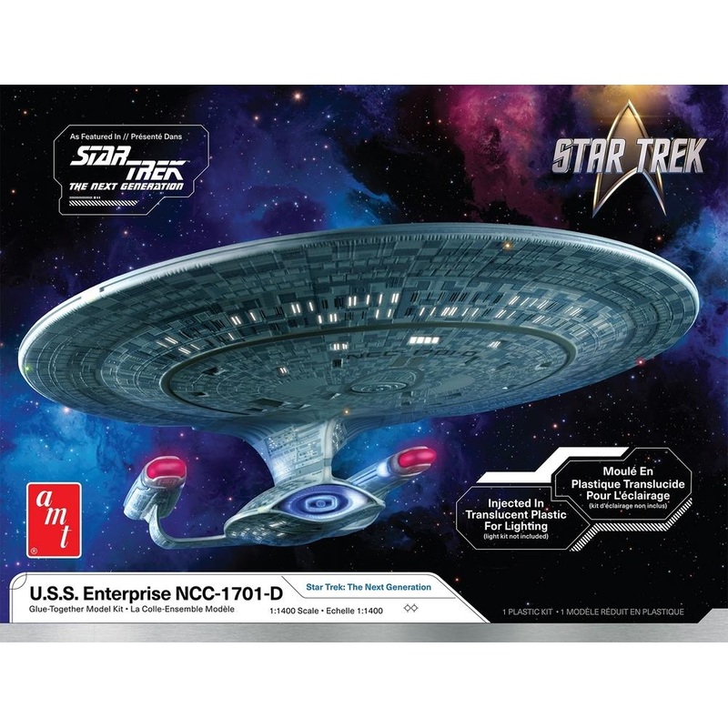 AMT 1:1400 Star Trek USS Enterprise NCC1701 D Next Generation