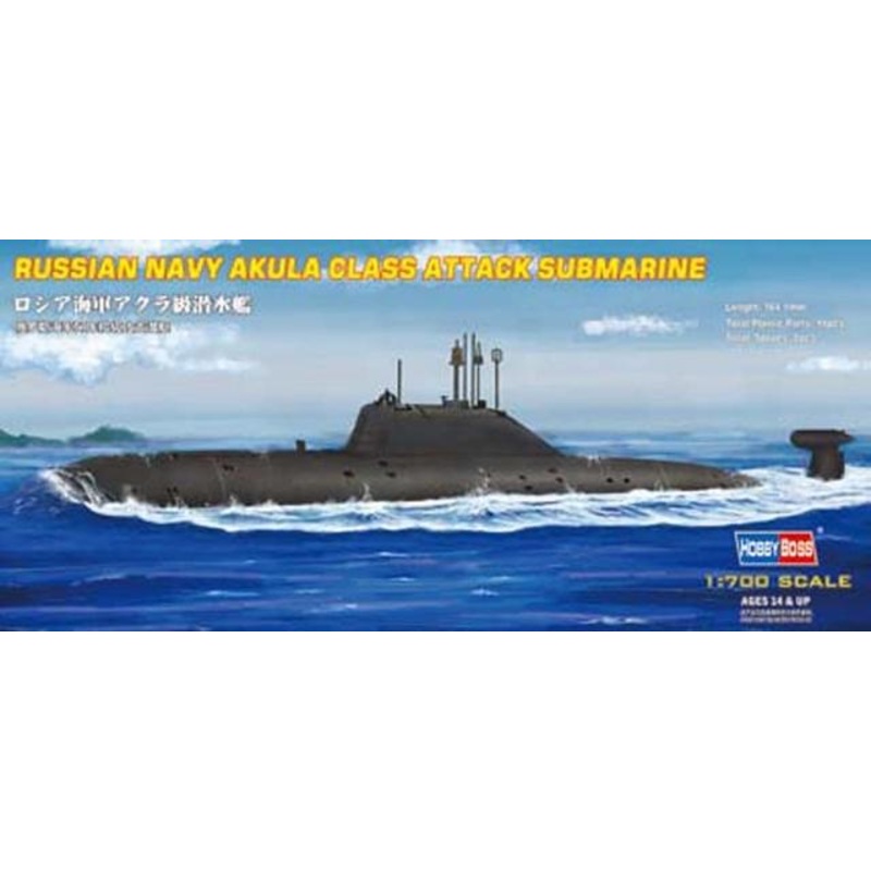 Hobbyboss 1:700 Russia Navy Akula ClassAttack Submarine