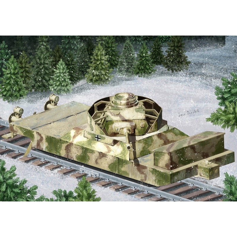 Hobbyboss 1:72 German Railway Anti ArmorTruck Type I