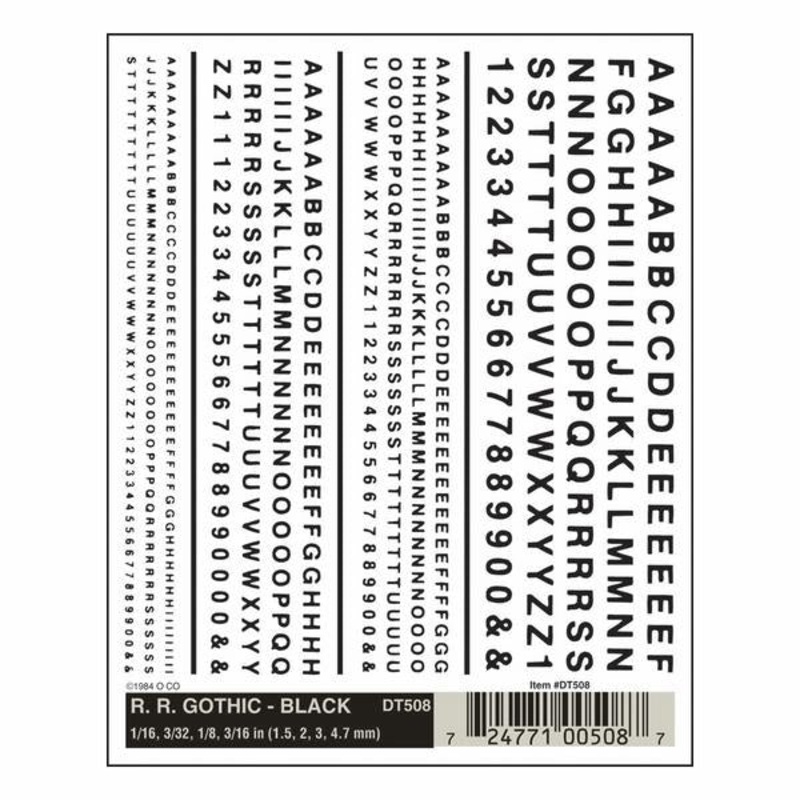 Woodland Scenics Rr Gothic – Black