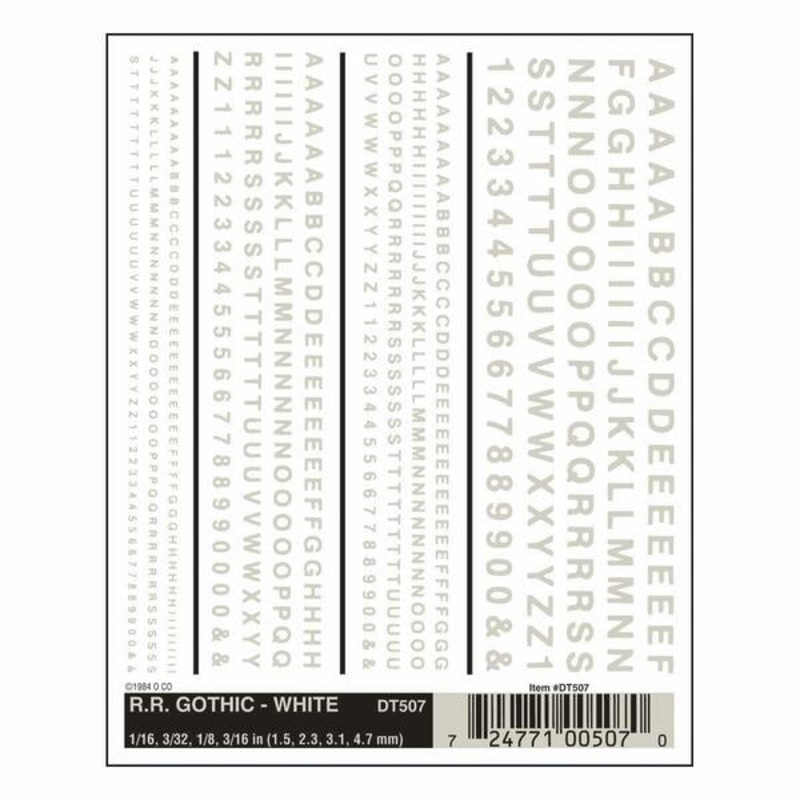 Woodland Scenics Rr Gothic – White